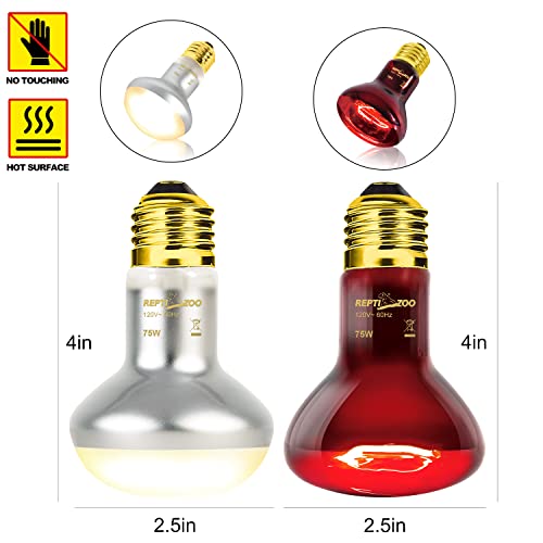 75W Reptile Heat Lamp Bulb (Day & Night Heat Lamp)