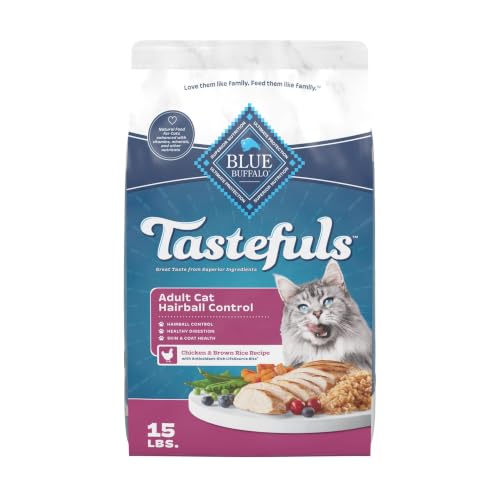 Tastefuls Chicken Adult Hairball Control Dry Cat Food (15 Pound (Pack of 1))