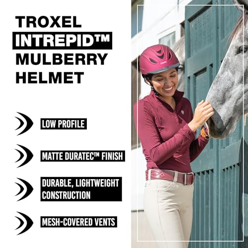 Intrepid Saddle Horse Riding Helmet (Small / Mulberry)