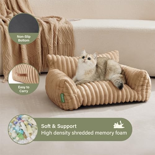 Cute Couch Bed for Pets (30.0"L x 20.0"W x 10.0"Th / Beige)