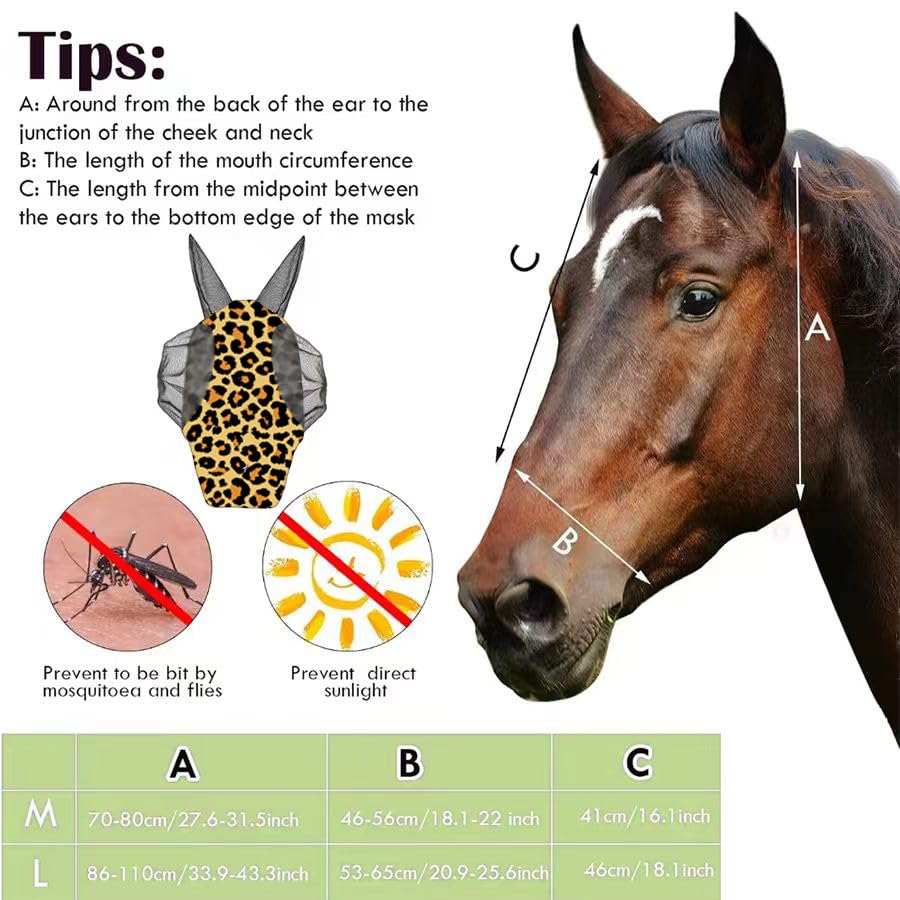 Horse Fly Mask (Medium)