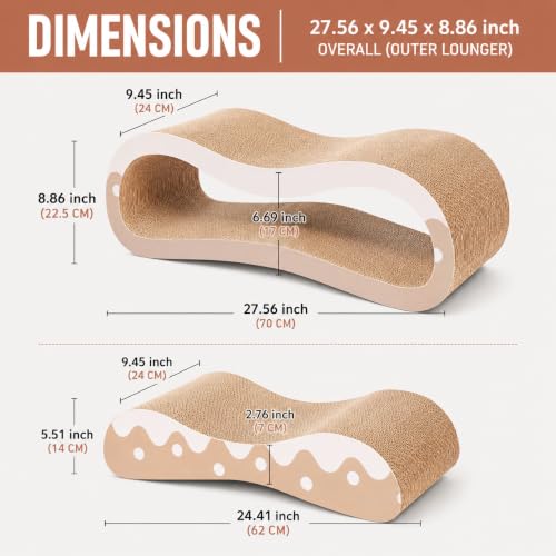 Cat Scratcher Lounger (2 IN 1 L-Wave)