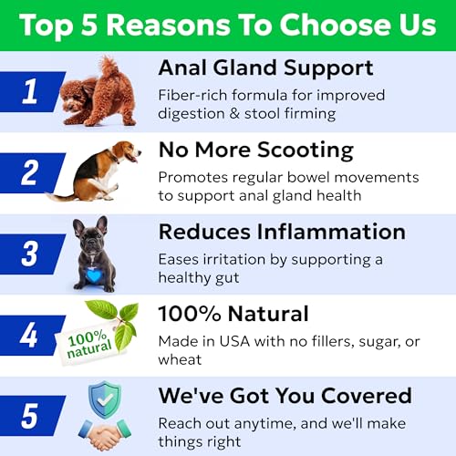 Dog Anal Gland Treatment Chews (Gland Guard / 120Ct Bacon)
