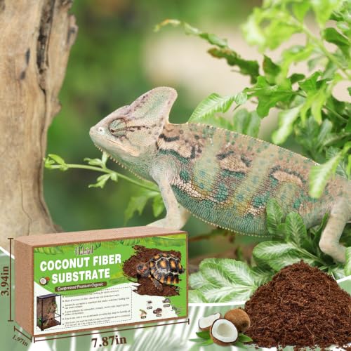 1 Pack Compressed Coconut Fiber Substrate for Reptiles (1 pack)