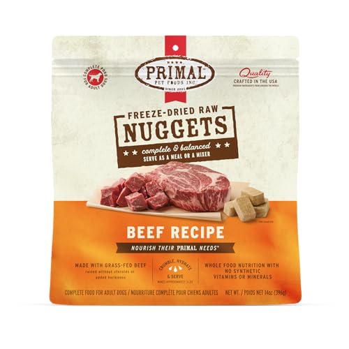 Primal Freeze Dried Raw Dog Food Nuggets (14 Ounce (Pack of 1))