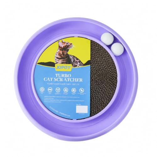 Cat Scratcher Toy Ball Track (Purple)