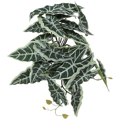 Snake Enclosure Plants (Fake Alocasia Black Velvet)