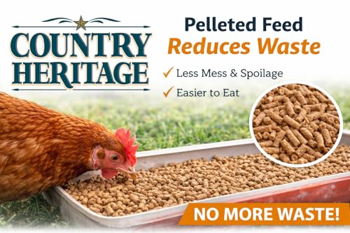 Country Heritage 50LB Hen Egg Layer Pellet Chicken Feed (Pellets / 50 Pound (Pack of 1))