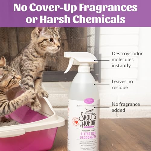 Professional Strength Cat Litter Box Deodorizing Spray