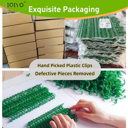 200 Pcs Plant Support Clips (Green)