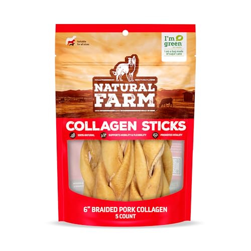 Braided Pork Collagen Dog Chews (10 Count (Pack of 1))