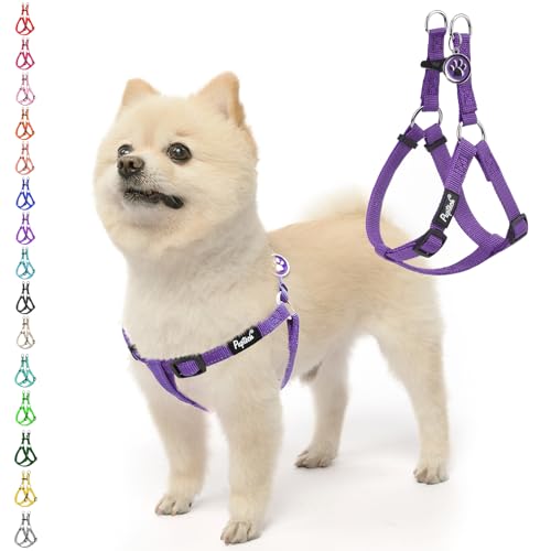 No Pull Dog Harness Small Sized Step (Purple(Reflective) / Small)
