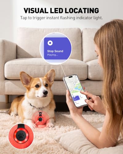 Pet Tracker for Dogs Cats (Black)