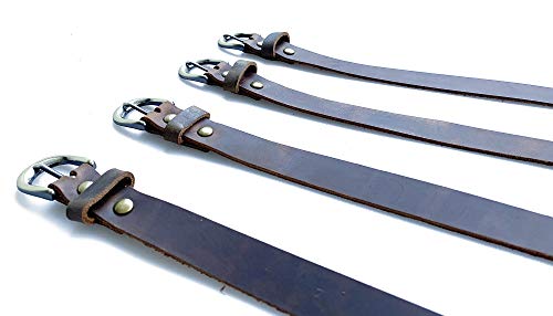 Genuine Leather Stirrup Straps (Dark Brown)
