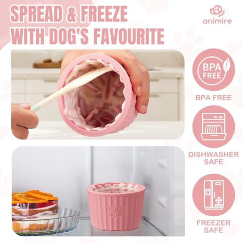 Dog Lick Bowl (S / Pink)