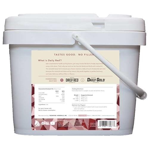 Rock Crushed Loose Mineral Salt Electrolyte Supplement for Horses (25 LBS)