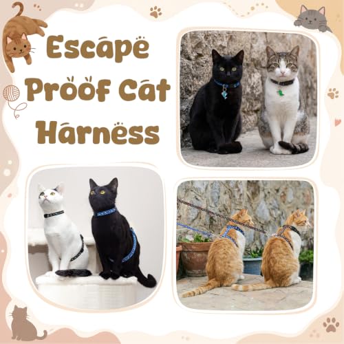 2 Pack Cat Harness and Leash (Dinosaur)