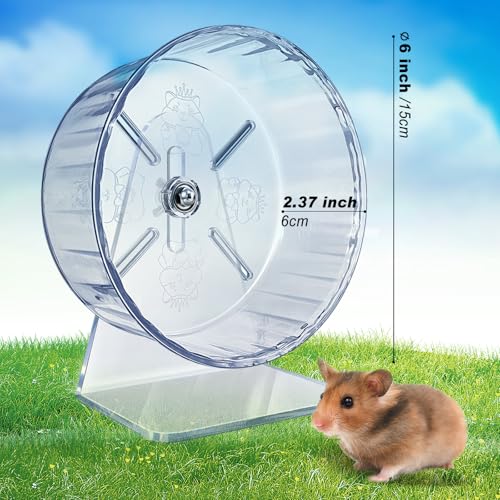 Silent Hamster Wheel (Ф 6 inch / Transparent)