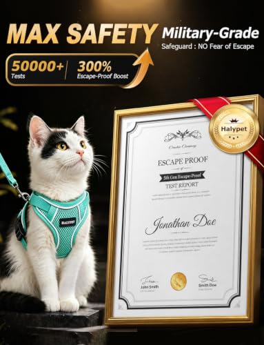 Cat Harness and Leash Set (H600 Pro Green / X-Small (4-6lb))