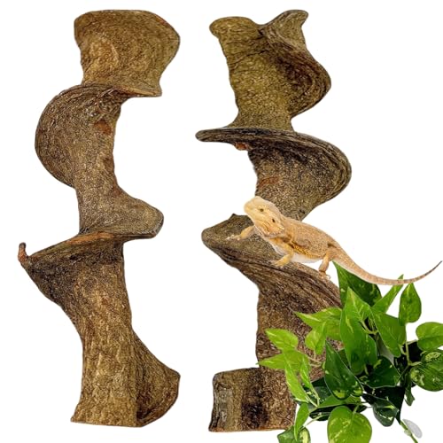 2PCS Natural Reptile Climbing Branches Decor (2PCS|L:1.75-2.25"T,13"H)