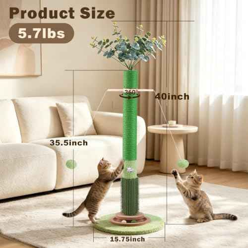 40'' Tall Cat Scratching Post