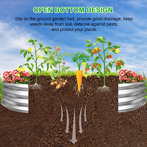 2Pack Raised Garden Bed 8×4×1FT (8×4x1ft(2PCS))