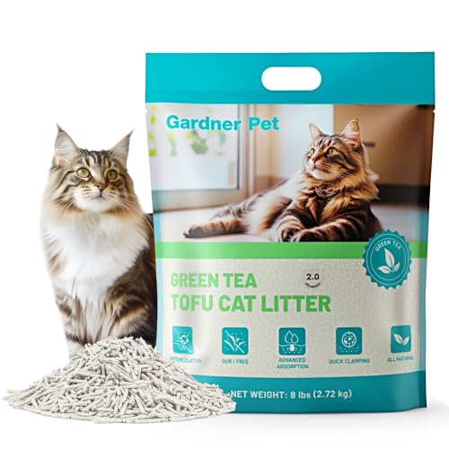 Tofu Cat Litter with Green Tea Extract (6lbs, Natural Off-White)