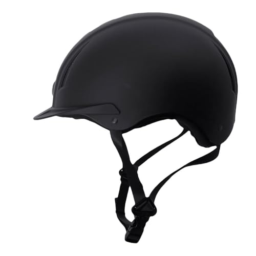Shield Horse Riding Helmet with Adjust A Dial (Large / Black)