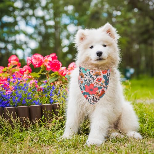 Spring Floral Dog Bandana (Small / Flower)