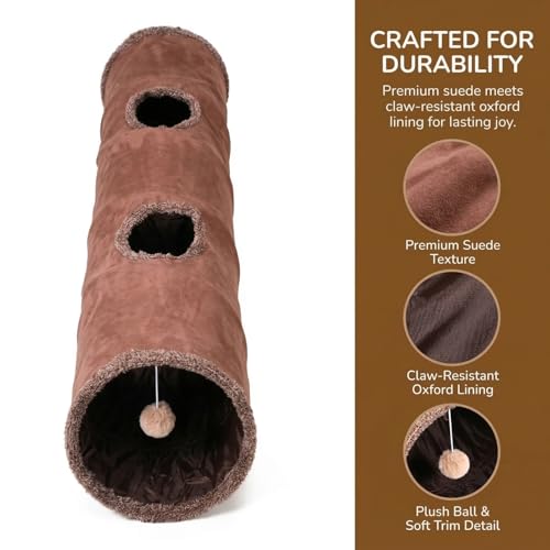 51"x 12" Collasiple Cat Play Tunnel