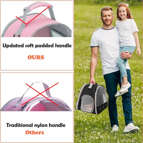 Ventilation Carrier for Bearded Dragon (Pink)