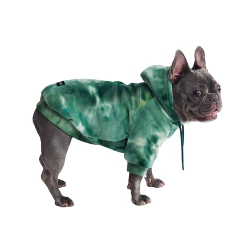 Dog Hoodie Buttery (Green Skydye / Large)
