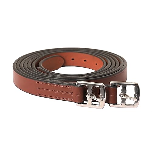 Exion Stirrup Leathers for English Saddles (Oak Brown / 155 cm / 62")