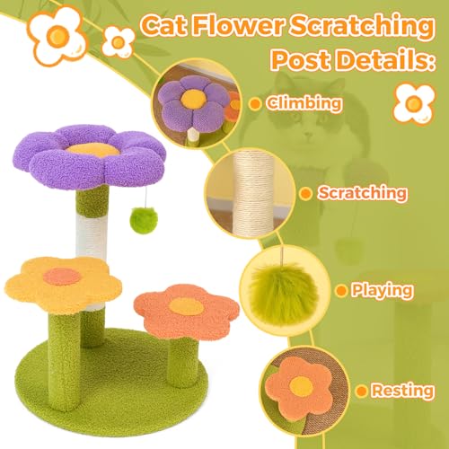 Flower Cat Trees (17.5" / Colorful Flower)