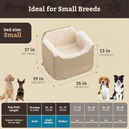 PET Products Lookout 1 Dog CAR SEAT (Birch Diamond / Small)