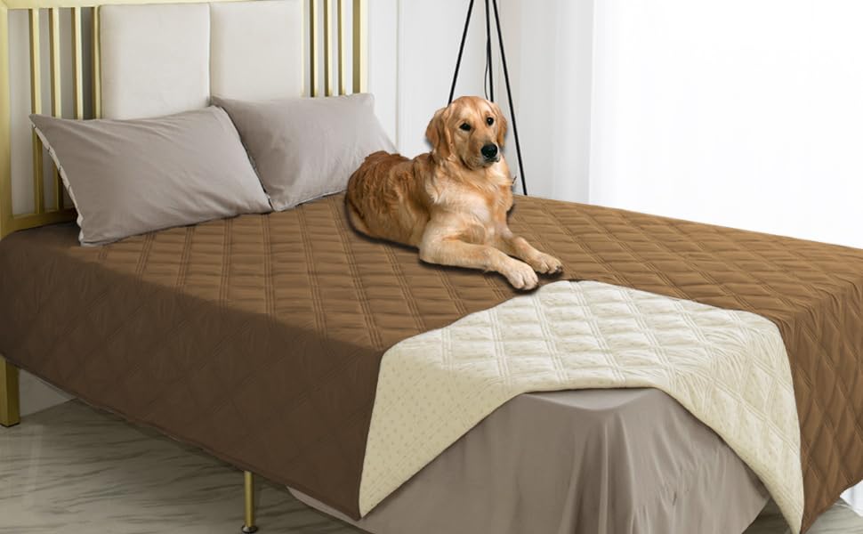 Waterproof Dog Bed Cover Pet Blanket with Anti (30x70 Inch (Pack of 1) / Camel)