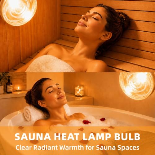 250W Clear Heat Lamp Bulbs (White / 8 Pack)