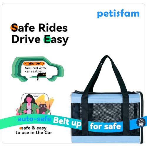 Soft Pet Carrier for Large and Medium Cats (Blue)