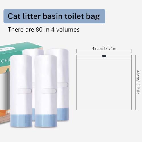 80 Count Waste Bags for Self (Blue)