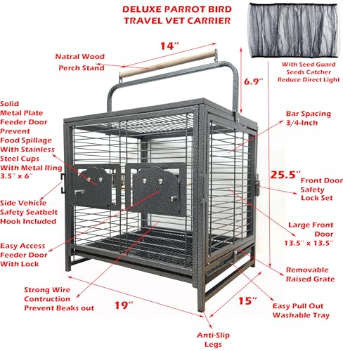 Deluxe Portable Durable Wrought Iron Bite (19" x 15" x 25"H / Black Vein)