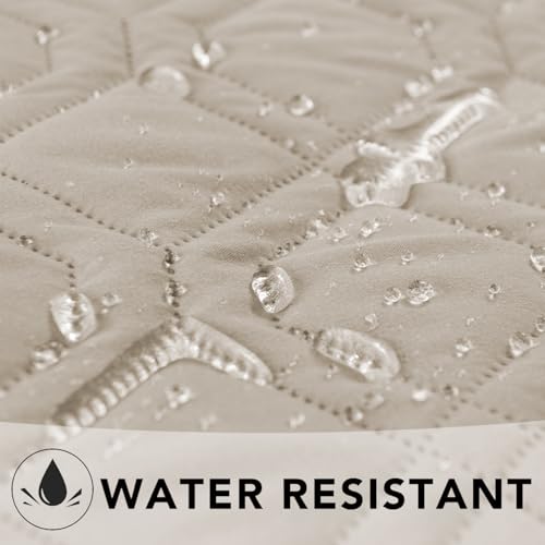 Waterproof Dog Bed Cover Pet Blanket for Furniture Bed Couch Sofa Reversible (40x50 Inch (Pack of 1) / Khaki+khaki)