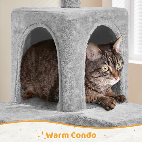 54in Cat Tree (Light Gray)