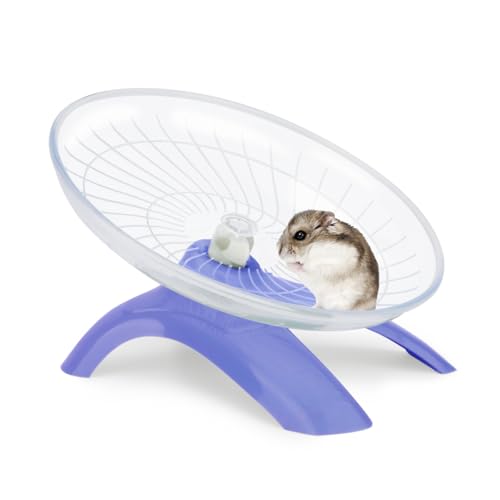 Silent Hamster Exercise Running Wheel Flying Saucer (Purple)