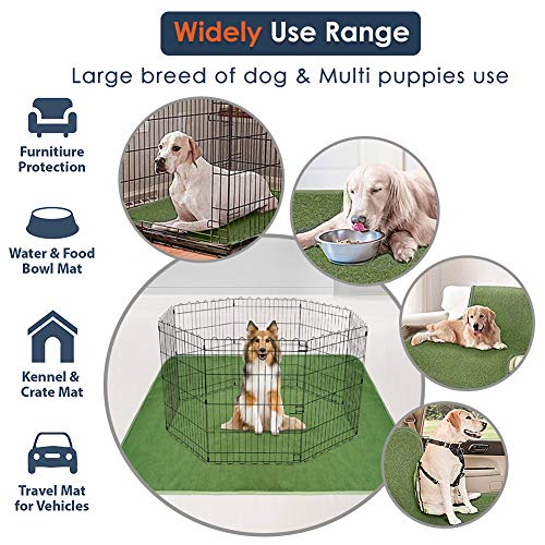 Washable Pee Pads for Dogs (72"x72" -1 Pack / Green)