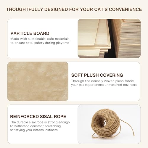 Cat Wall Furniture (Beige / 26 Piece Set)