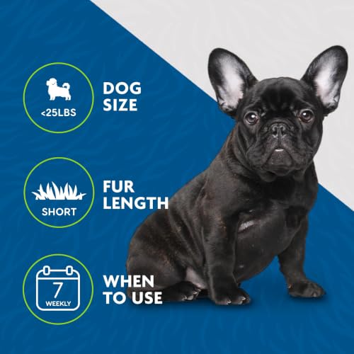 Small Dog Undercoat deShedding Tool for Short Hair (short hair - new model / Small)