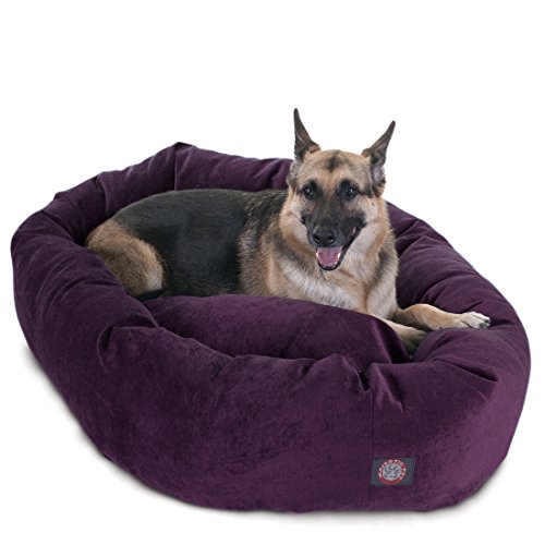 Micro Velvet Dog Bed 52 Inch X (Aubergine)