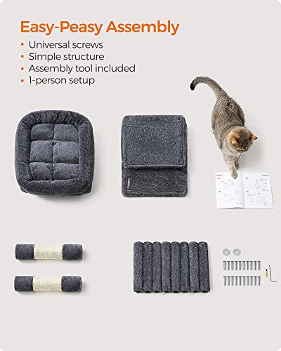 Cat Tree 26.4 (S (15.7"L x 11.8"W x 26.4"H) / Smoky Gray)