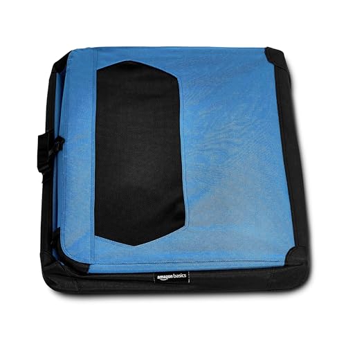 Folding Portable Soft Pet Dog Crate Carrier Kennel (BLUE / 36.0"L x 23.4"W x 24.0"H)