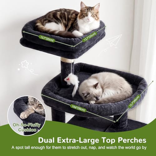 81in Cat Tree for Large Cats (XXL / Dark Grey)